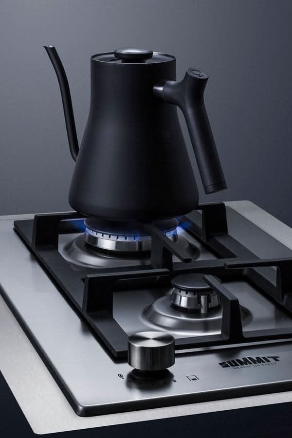 Summit 15 Wide 2 Burner Propane Gas Cooktop In Stainless Steel - GCJ2SSLPTK15