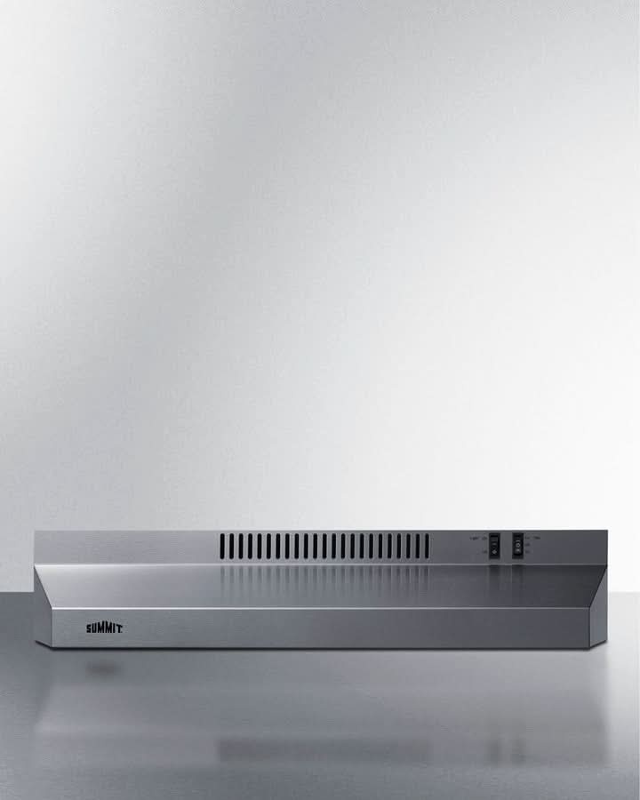 Summit 24 Under Cabinet Convertible Range Hood, ADA Compliant Stainless Steel - H24RSSADA