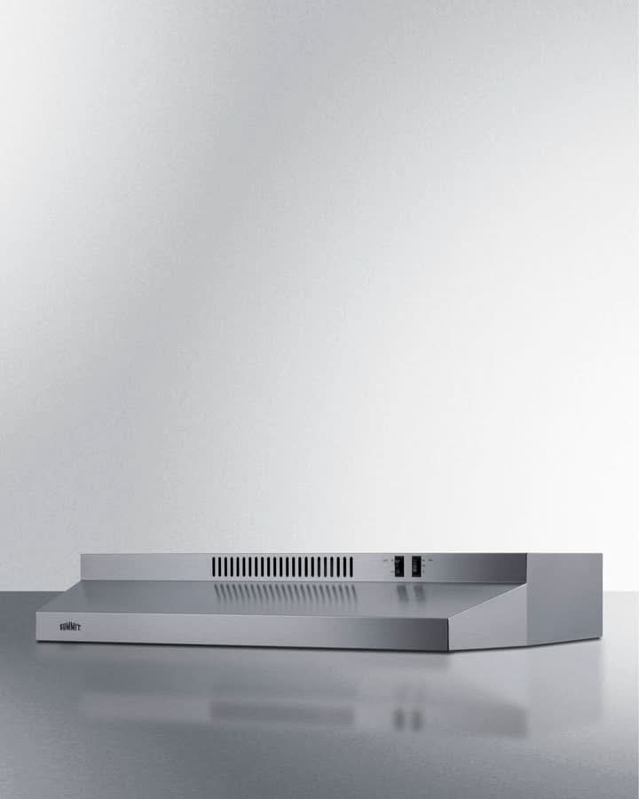 Summit 30 Under Cabinet Convertible Range Hood Stainless Steel - H30RSS