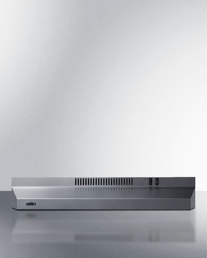 Summit 30 Under Cabinet Convertible Range Hood, ADA Compliant Stainless Steel - H30RSSADA