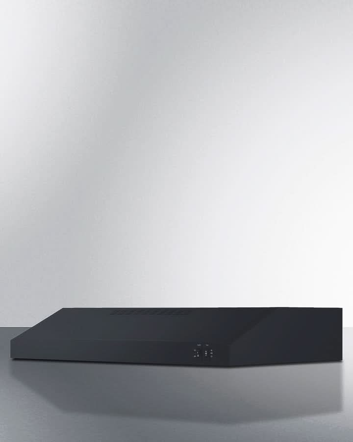 Summit 30 Under Cabinet Convertible Range Hood, ADA Compliant Black - HC30BBADA