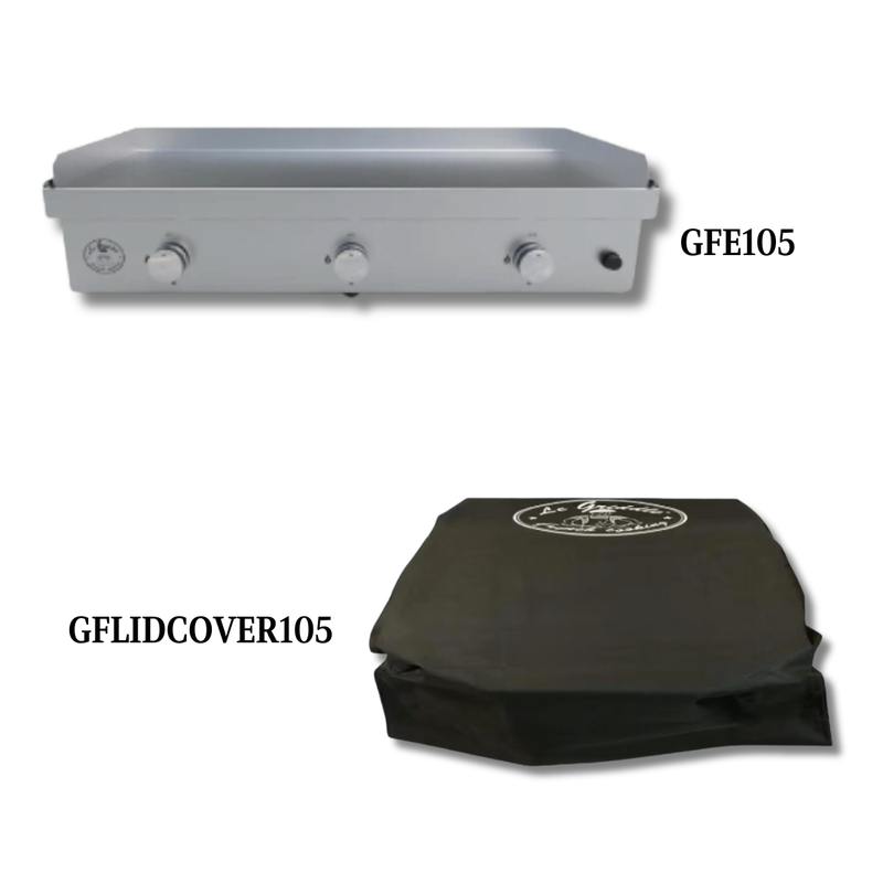 Le Griddle - 41-Inch 3-Burner Built-In / Countertop Griddle LP with Cover - LG-GFE105withCover
