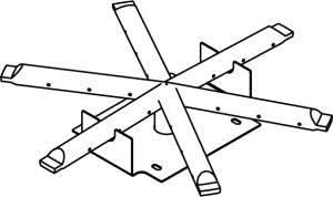 American Fyre Designs 16 Inch Star Burner, Propane Gas- OCBS-16P