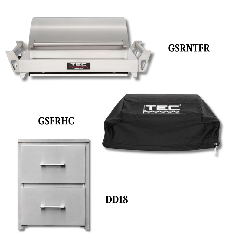 TEC GSRNTFR Natural Gas with Cover and Double Access Drawers - PCKG1-GSRNTFR