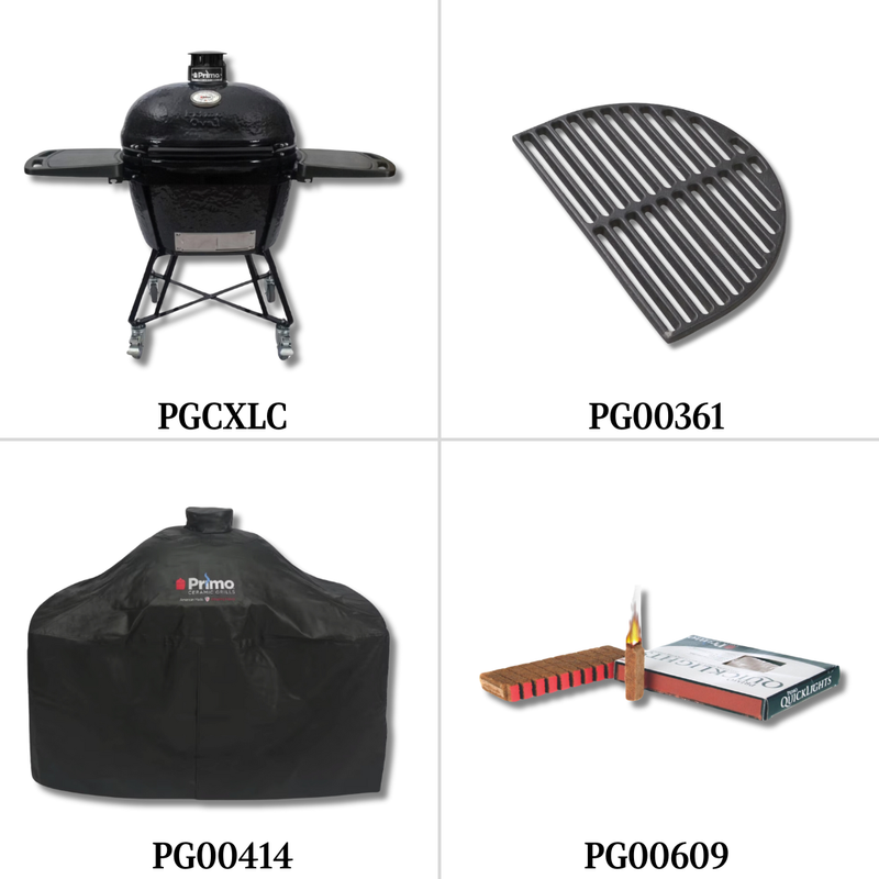 Primo PGCXLC with Power Side Burner, Cover and Double Access Door - PCKG1-PGCXLC