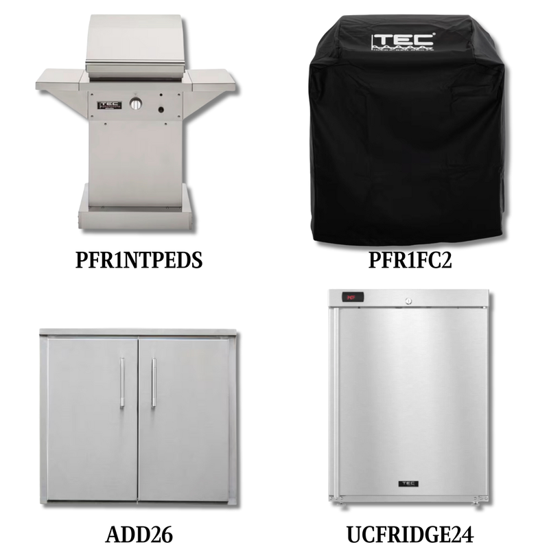 TEC PFR1NTPEDS Natural Gas with Cover, and Double Access Door and Refrigeration - PCKG2-PFR1NTPEDS