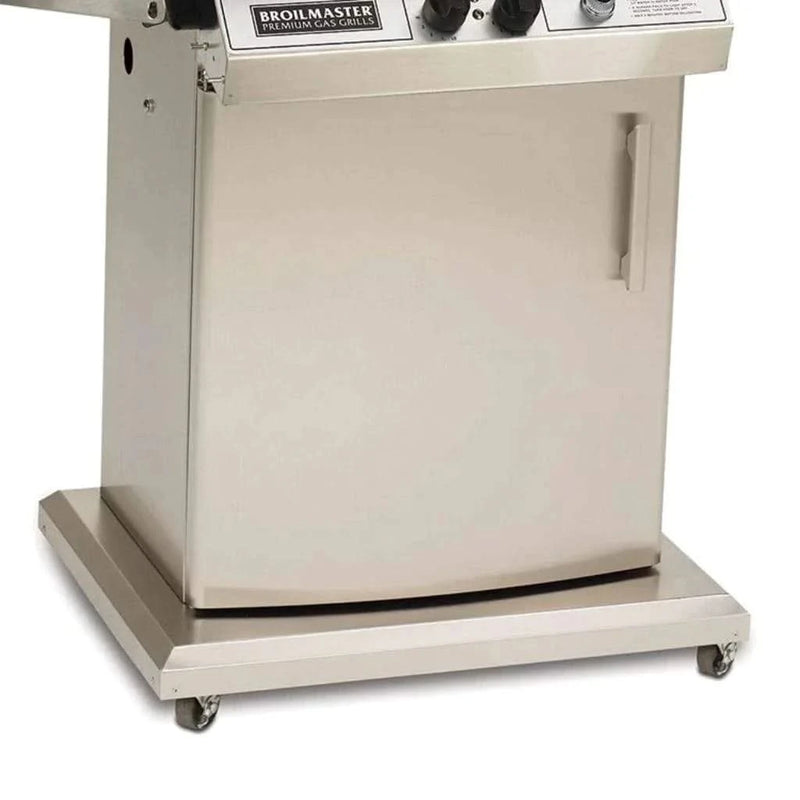 Broilmaster Premium - 24-Inch 2-Burner Stainless Steel Storage Cart Grill - Liquid Propane Gas - P4X + PSCB1