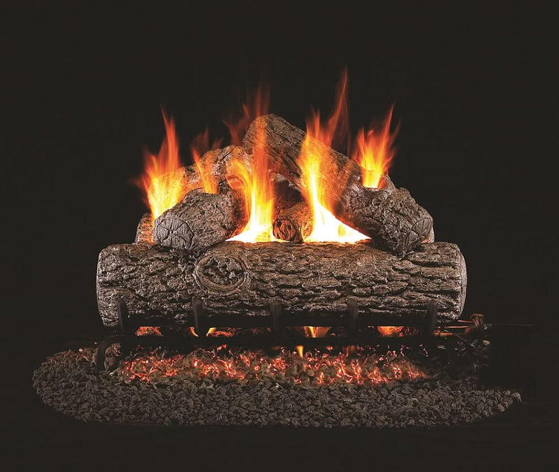 Peterson Gas Logs 24" Golden Oak Logs & 24" G4 Burner Kit - R24G424