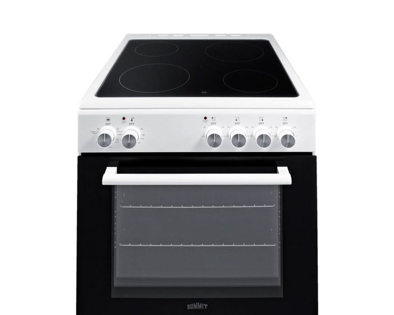 Summit 24 Electric Range with Manual Clean Oven Black and White - REXT24W