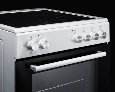 Summit 24 Electric Range with Manual Clean Oven Black and White - REXT24W