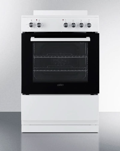 Summit 24 Electric Range with Manual Clean Oven Black and White - REXT24W