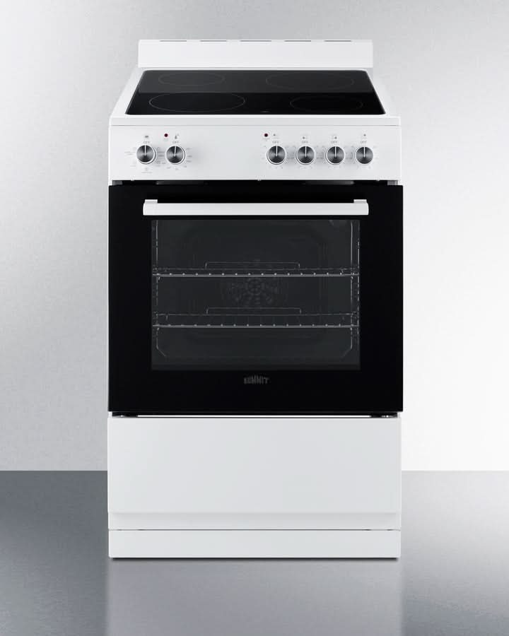 Summit 24 Electric Range with Manual Clean Oven Black and White - REXT24W