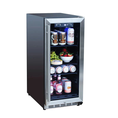 Summerset 15" Outdoor Rated Fridge W/Glass Door - RFR-15G
