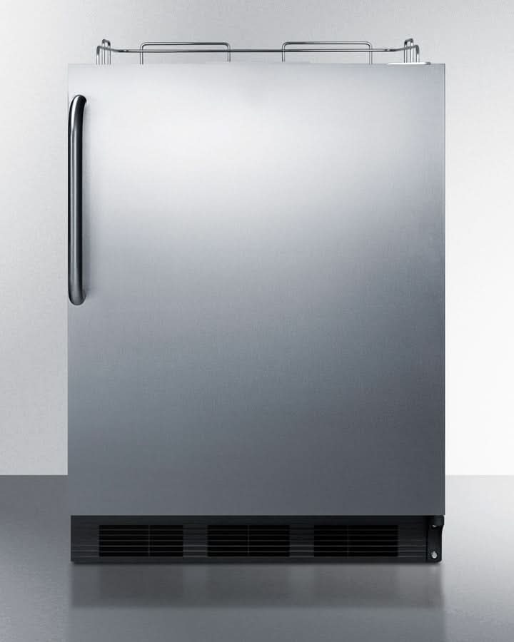 Summit 24 Wide Outdoor Wine Kegerator, ADA Compliant - SBC54OSBIADAWKDTWIN