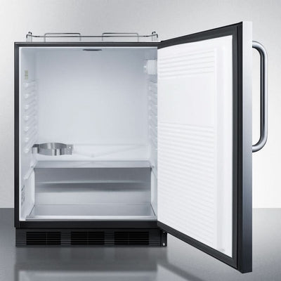 Summit 24 Wide Outdoor Wine Kegerator, ADA Compliant - SBC54OSBIADAWKDTWIN