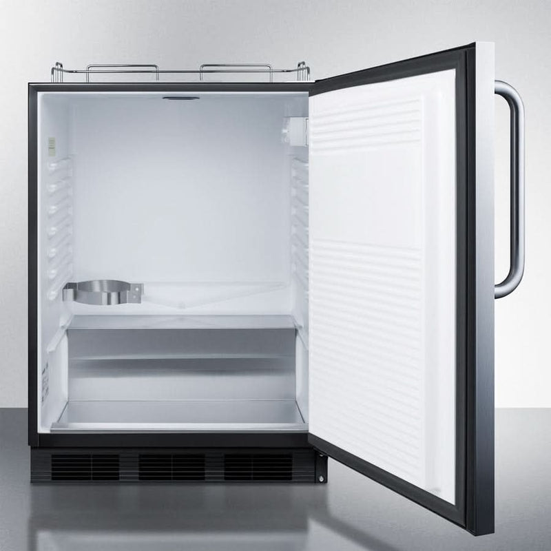 Summit 24 Wide Outdoor Wine Kegerator, ADA Compliant - SBC54OSBIADAWKDTWIN