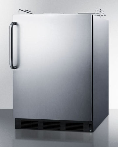 Summit 24 Wide Outdoor Wine Kegerator, ADA Compliant - SBC54OSBIADAWKDTWIN
