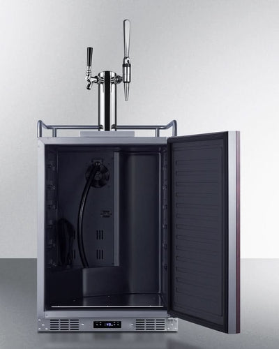 Summit 24 Wide Built-In Cold Brew/Nitro Coffee Kegerator (Panel Not Included) - SBC682PNRCMTWIN