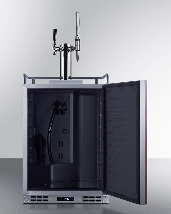 Summit 24 Wide Built-In Cold Brew/Nitro Coffee Kegerator (Panel Not Included) - SBC682PNRCMTWIN