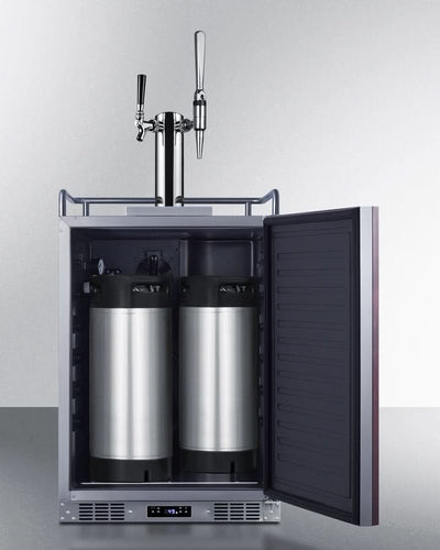 Summit 24 Wide Built-In Cold Brew/Nitro Coffee Kegerator (Panel Not Included) - SBC682PNRCMTWIN