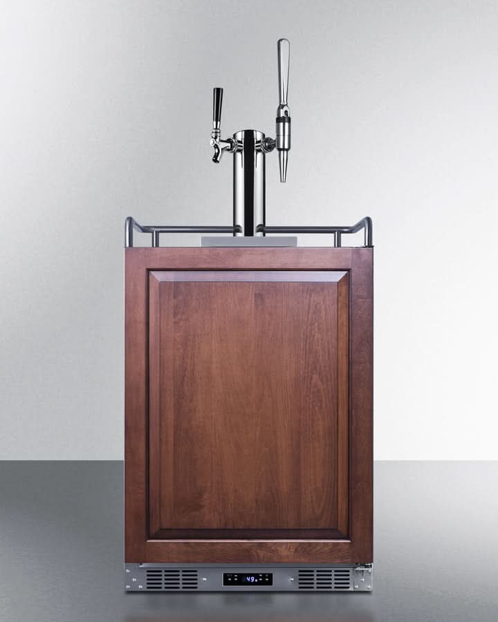 Summit 24 Wide Built-In Cold Brew/Nitro Coffee Kegerator (Panel Not Included) - SBC682PNRCMTWIN