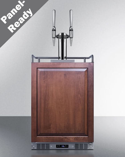 Summit 24 Wide Built-In Nitro Coffee Kegerator (Panel Not Included) - SBC682PNRNCFTWIN
