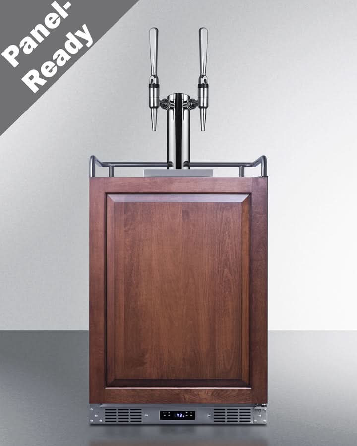 Summit 24 Wide Built-In Nitro Coffee Kegerator (Panel Not Included) - SBC682PNRNCFTWIN