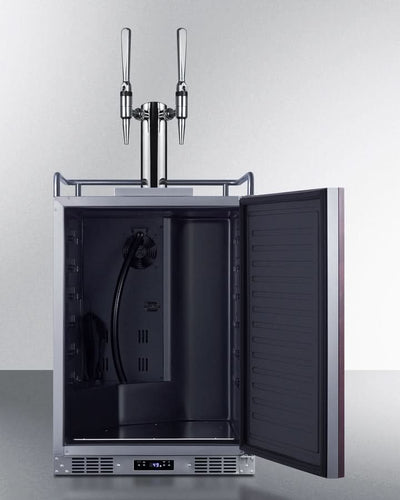 Summit 24 Wide Built-In Nitro Coffee Kegerator (Panel Not Included) - SBC682PNRNCFTWIN
