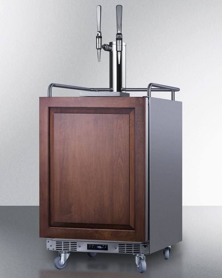 Summit 24 Wide Built-In Nitro Coffee Kegerator (Panel Not Included) - SBC682PNRNCFTWIN