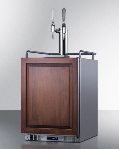 Summit 24 Wide Built-In Nitro Coffee Kegerator (Panel Not Included) - SBC682PNRNCFTWIN