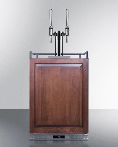 Summit 24 Wide Built-In Nitro Coffee Kegerator (Panel Not Included) - SBC682PNRNCFTWIN