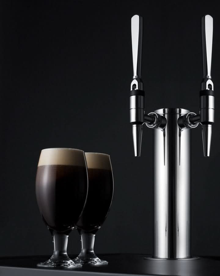 Summit 24 Wide Built-In Nitro Coffee Kegerator (Panel Not Included) - SBC682PNRNCFTWIN