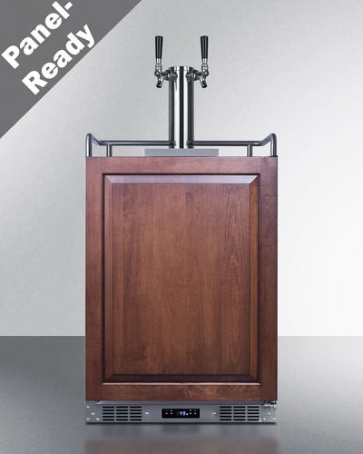 Summit 24 Wide Built-In Kegerator (Panel Not Included) - SBC682PNRTWIN