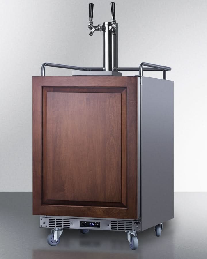 Summit 24 Wide Built-In Kegerator (Panel Not Included) - SBC682PNRTWIN