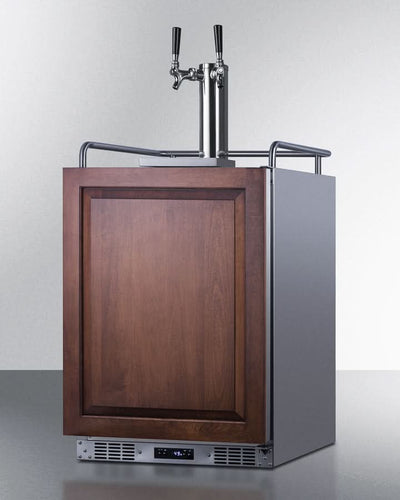 Summit 24 Wide Built-In Kegerator (Panel Not Included) - SBC682PNRTWIN