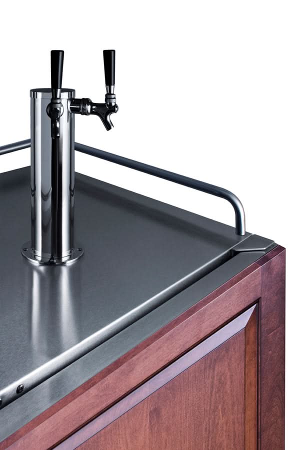 Summit 24 Wide Built-In Kegerator (Panel Not Included) - SBC682PNRTWIN