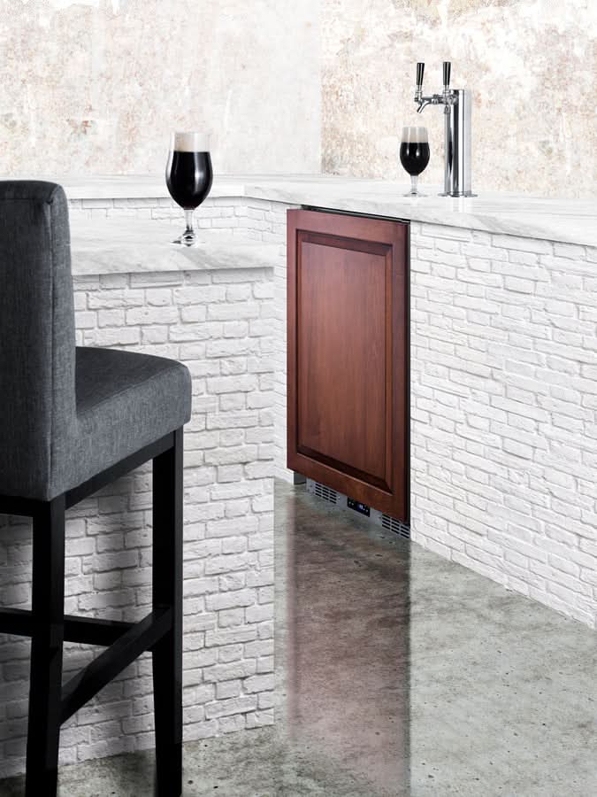 Summit 24 Wide Built-In Kegerator (Panel Not Included) - SBC682PNRTWIN