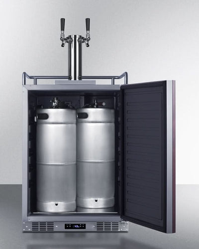 Summit 24 Wide Built-In Wine Kegerator (Panel Not Included) - SBC682PNRWKDTWIN