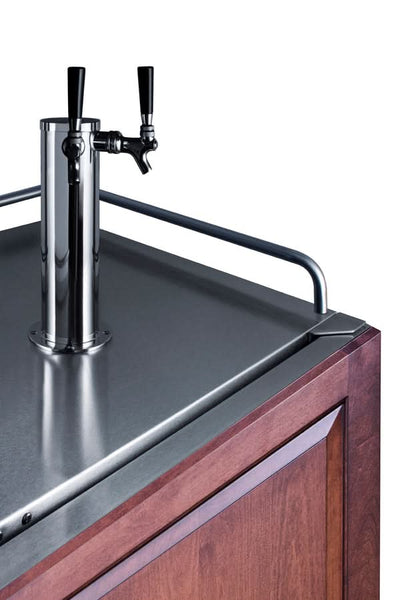 Summit 24 Wide Built-In Wine Kegerator (Panel Not Included) - SBC682PNRWKDTWIN