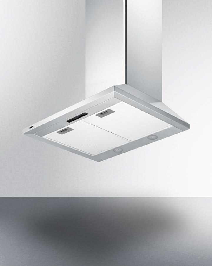 Summit 24 Wide Wall-Mounted Range Hood White - SEH1524SS