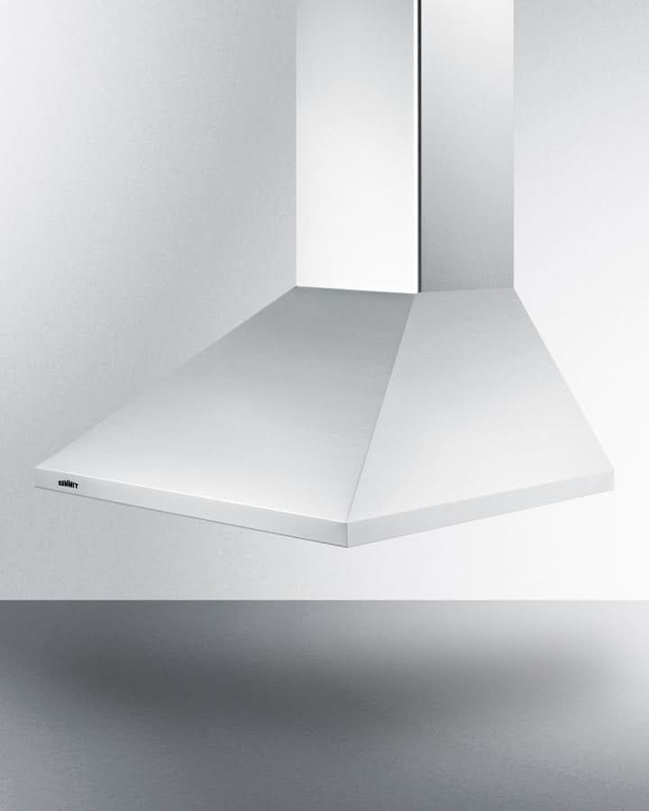Summit 24 Wide Wall-Mounted Range Hood, ADA-Compliant White - SEH1524SSADA