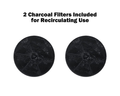 Summit 24 Wide Wall-Mounted Range Hood, ADA-Compliant White - SEH1524SSADA