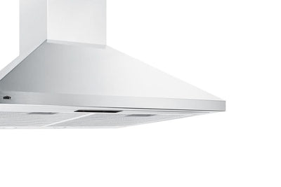 Summit 30 Wide Wall-Mounted Range Hood White - SEH1530SS
