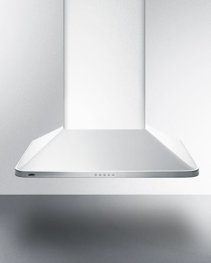 Summit 24 Wide Wall-Mounted Range Hood White - SEH3624SS