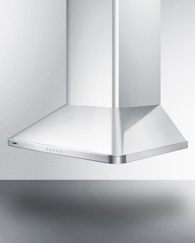 Summit 24 Wide Wall-Mounted Range Hood White - SEH3624SS