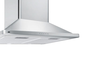 Summit 24 Wide Wall-Mounted Range Hood, ADA-Compliant White - SEH3624SSADA