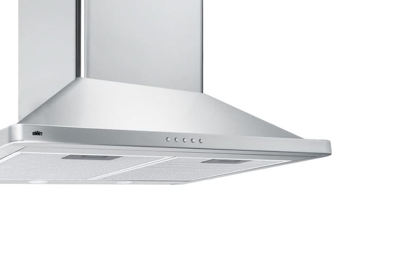 Summit 24 Wide Wall-Mounted Range Hood, ADA-Compliant White - SEH3624SSADA
