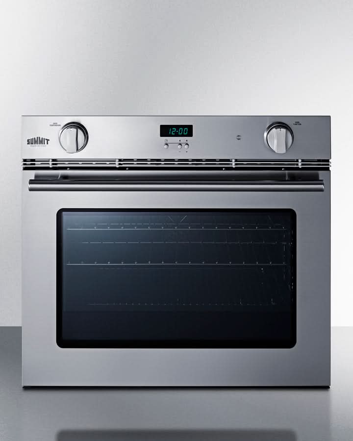 Summit 27 Wide Gas Wall Oven Stainless Steel - SGWOGD27
