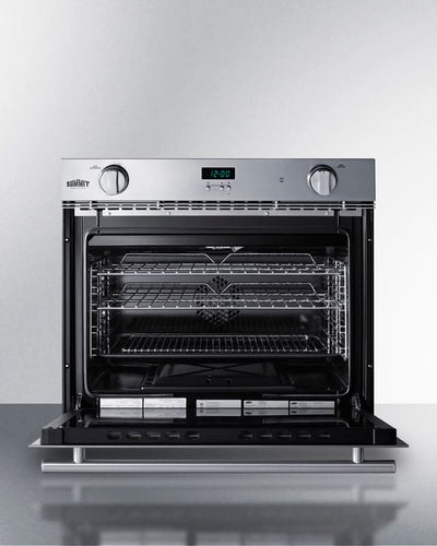 Summit 27 Wide Gas Wall Oven Stainless Steel - SGWOGD27