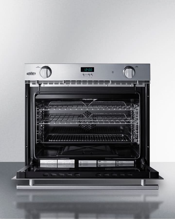 Summit 27 Wide Gas Wall Oven Stainless Steel - SGWOGD27